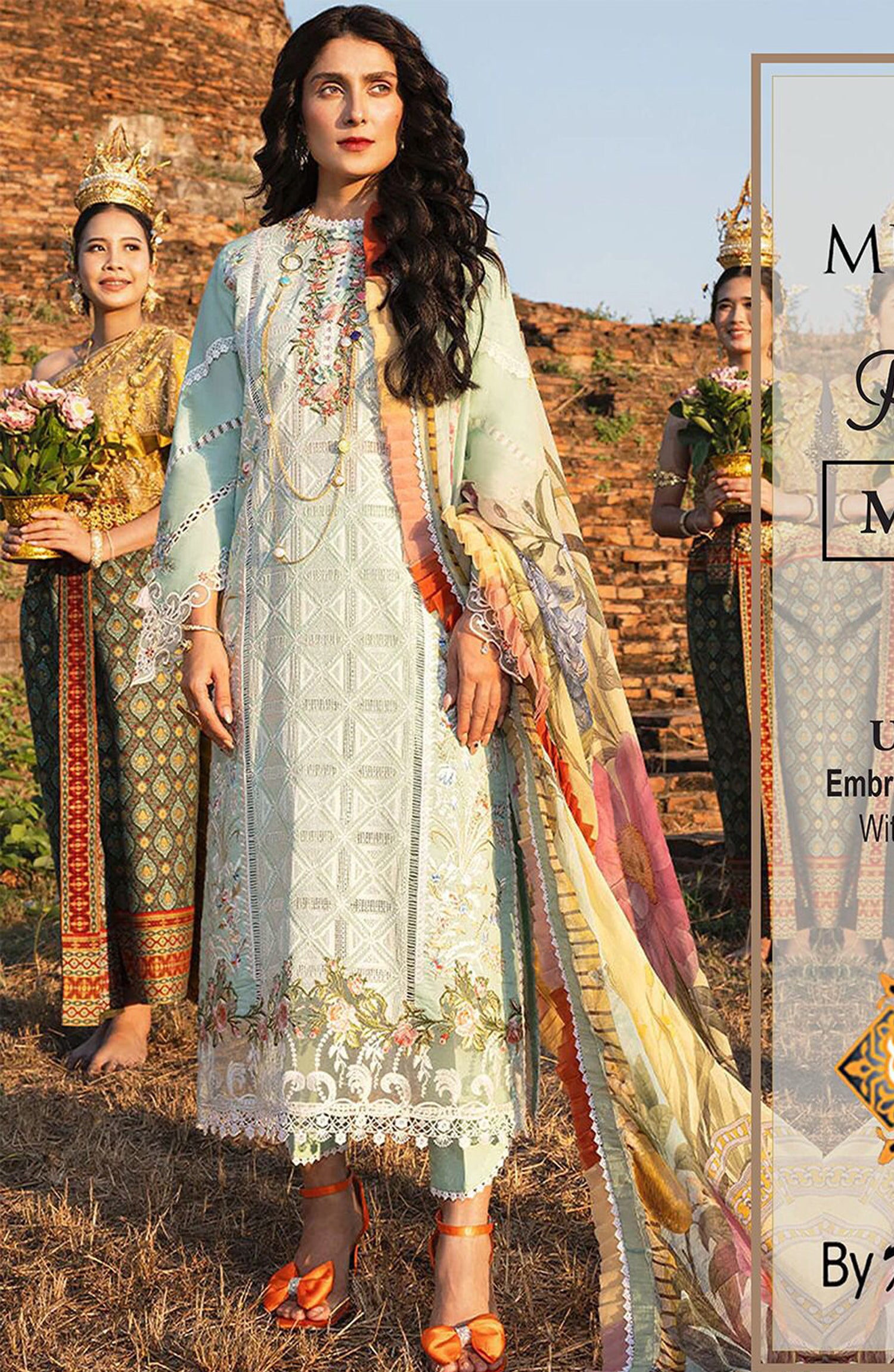 MUSHQ LUXURY LAWN CHICKEN KARI COLLECTION
Detail
Fully heavy embroidered front embellish with heavy embroidered cutwork daman patch
Embroidered neck patch
Embroidered chicken Kari sleeves along with embroidered cuff border patch
Dyed cotton back along with embroidered back patch n embroidered back daman patch
Dyed cotton trouser
Premium digital silk printed dupatta with a vibrant look

