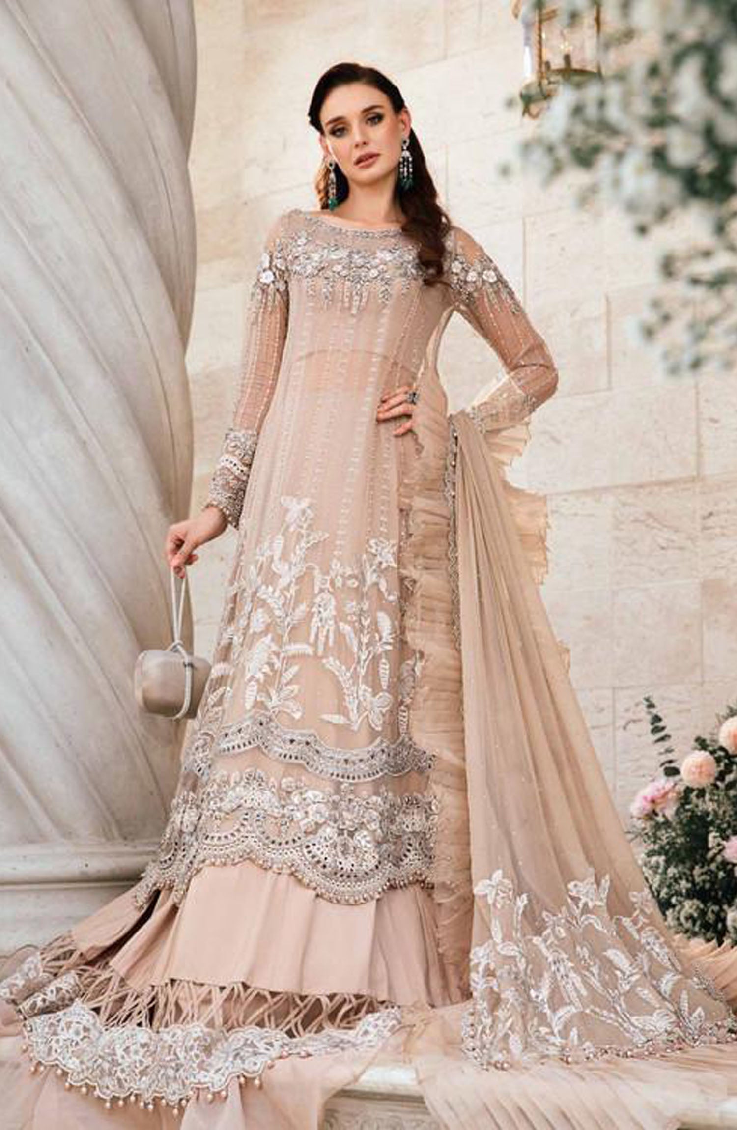 Maria B Wedding Dresses
NEW CATLOG
MOST HIT DESIGN
Chiffon fully heavy embroidered Pakistani bridal dress 2024 spangle work front with fully beats work with Chiffon embroidered dress spangle work neckline with fully hand embellishment adha work with heavy embroidered spangle work with cut work with heavy hand embellishment adha work daman boarder
chiffon fully heavy embroidered spangle work back with heavy embroidered spangle work daman boarder with cut work
chiffon fully heavy alternate embroidered spangle